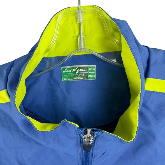 Ben Hogan Performance Jacket Golf Collection Men S 34-36 Blue Lime Mesh Lined - Picture 4 of 12